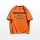 Male Letter Printed Cotton Short-sleeved T-shirt
